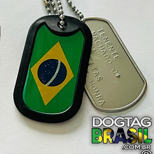 DogTagBrasil  Dog Tag do Brasil com dados alto relevo
